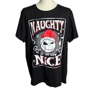 Nightmare Before Christmas Graphic T Shirt Tee 2XL Black Disney Short Sleeves